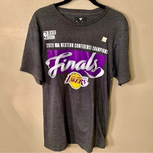 Fanatics Other - NEW Fanatics Lakers Tee Mens Small Grey LA Lakers 2020 NBA Western Conf Champs